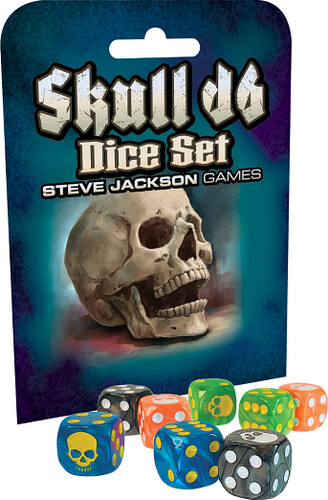Dés 8xd6 Skull dice set (multicolor) 080742096608