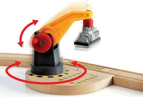 Brio Train Brio Train en bois Circuit grues et chargements 33097 7312350330977