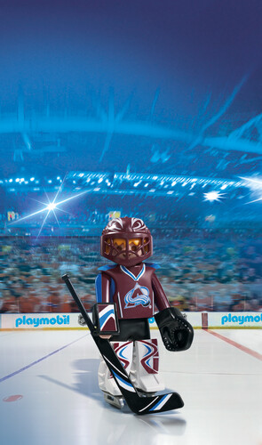 Playmobil Playmobil 9189 LNH Gardien de but de hockey Avalanche du Colorado (NHL) 4008789091895