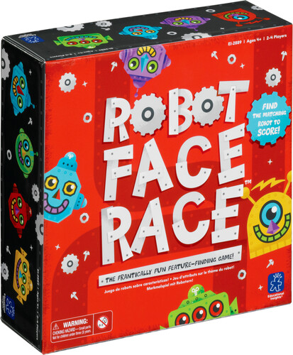 Educational Insights Robot Face Race (fr/en) jeu d'attributs sur le thème du robot 086002028891