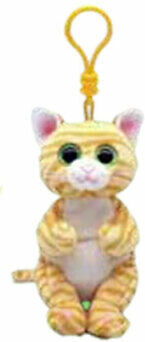Ty Beanie bellies clip (5") - mango - cat gold 008421431120