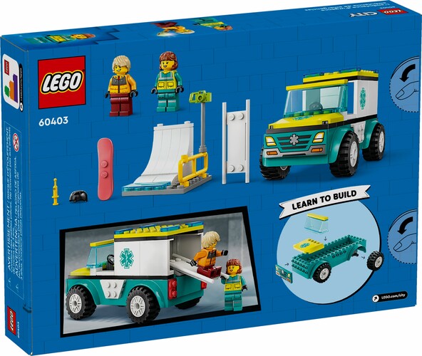 LEGO LEGO 60403 L’ambulance de secours et le snowboardeur 673419386913