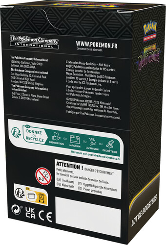 Pokémon Pokemon Mega Evolution 05 - Pitch Black - booster bundle (francais) 196214142688