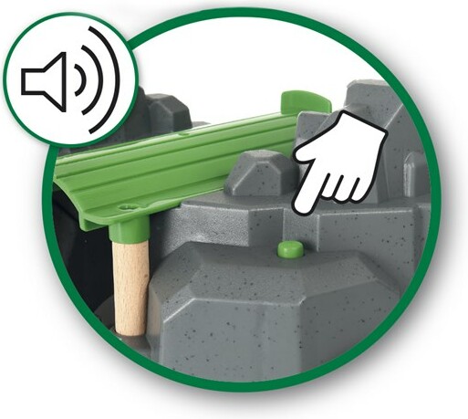 Brio Train Brio Train en bois Plateforme grue et tunnels multifonctions 33889 7312350338898