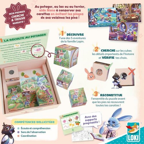 LOKI Les cubes puzzle de Nono (fr) 3701551705600