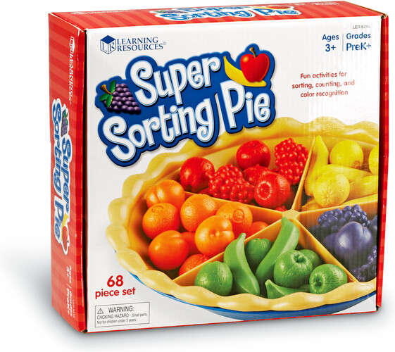 Learning Resources Super tarte à compter et trier, 68pcs (fr/en) (Super Sorting Pie) 765023062168
