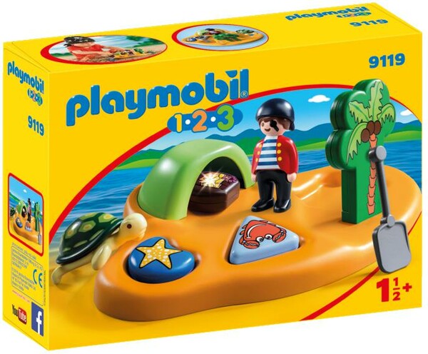 Playmobil Playmobil 9119 1.2.3 Ile de pirate 4008789091192