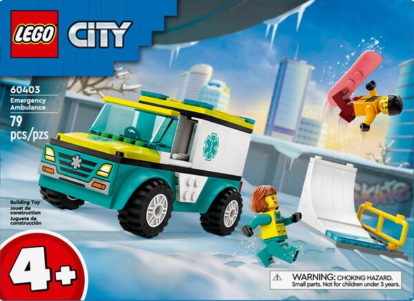 LEGO LEGO 60403 L’ambulance de secours et le snowboardeur 673419386913