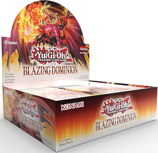 Konami Yugioh - blazing dominion - booster box 083717871569