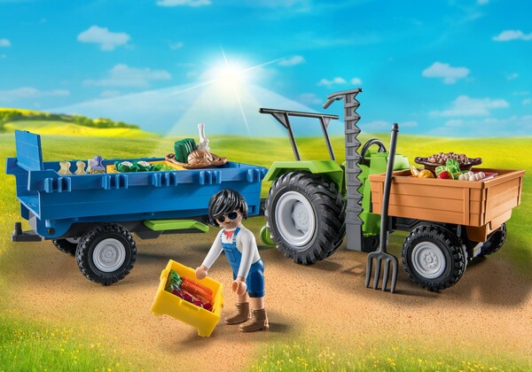 Playmobil Playmobil 71249 Tracteur avec remorque 4008789712493