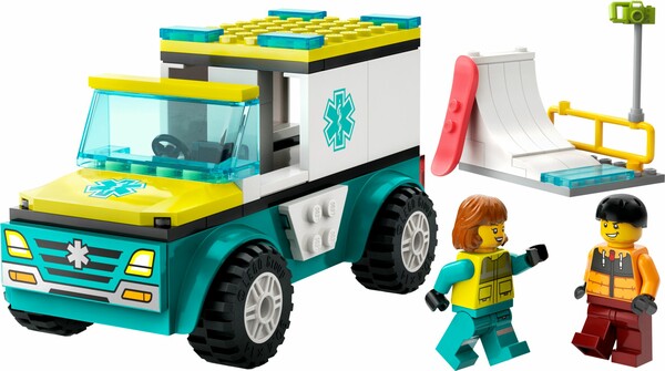 LEGO LEGO 60403 L’ambulance de secours et le snowboardeur 673419386913