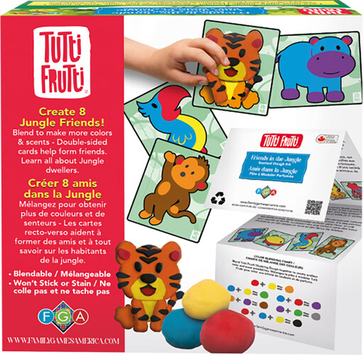 Tutti Frutti Pâte à modeler ensemble amis dans la jungle- bil 061404147548