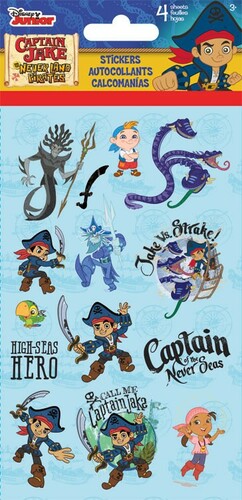 Trends International Standard Stickers Captain Jake and the Never Land Pirates, 4 sheets (fr/en) 042692036417