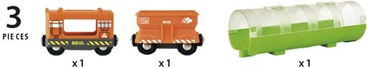 Brio Train Brio Train en bois Train Cargo et tunnel BRIO 33891 7312350338911