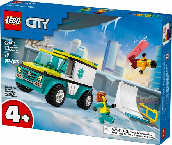 LEGO LEGO 60403 L’ambulance de secours et le snowboardeur 673419386913