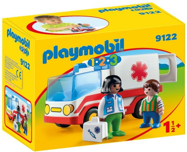 Playmobil Playmobil 9122 1.2.3 Ambulance 4008789091222