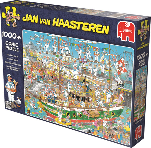 Jumbo Casse-tête 1000 Jan van Haasteren - chaos de grand voilier 8710126190142