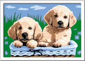 Ravensburger CreArt Peinture à numéro CreART Jolis chiots 4005556289318