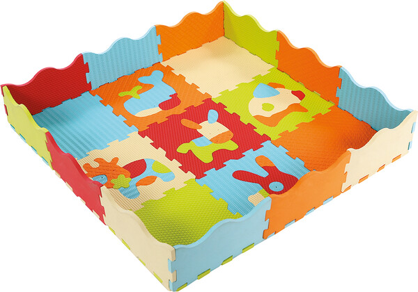 LUDI Tapis casse-tête tuiles en mousse animaux 3550833100059