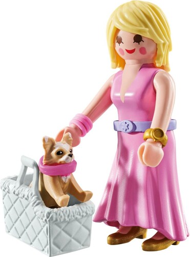 Playmobil Playmobil 71737 Dame avec Chihuahua et panier pour transport 4008789717375