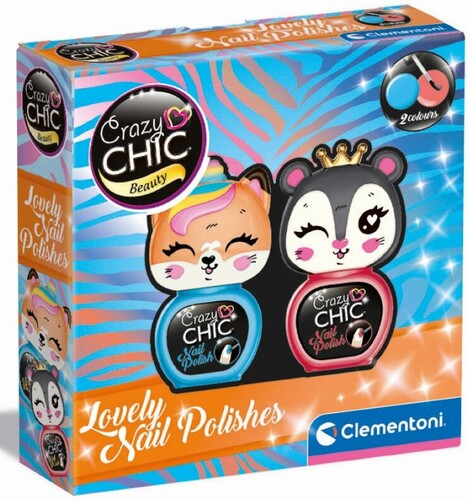 Clementoni Crazy Chic - Vernis à ongles bleu-rouge (fr/en) 8005125188116