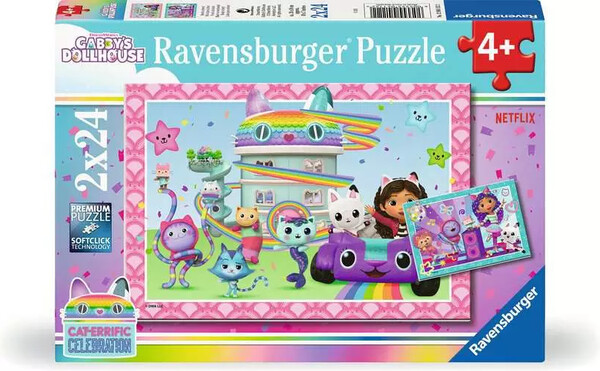 Ravensburger casse-tête Casse-tête 24x2 Gabby's Dollhouse - La fête 4005555041122