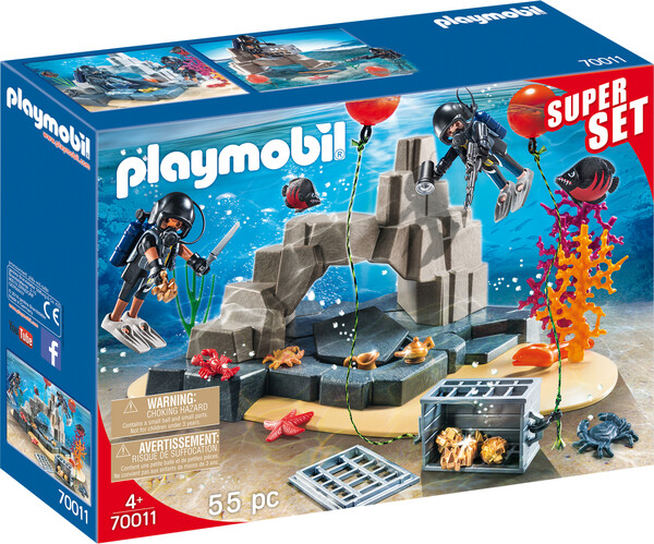 Playmobil Playmobil 70011 Super Set Unité de plonger sous-marine 4008789700117