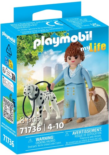 Playmobil Playmobil 71736 Femme d'affaire avec sac à main et Dalmatien 4008789717368
