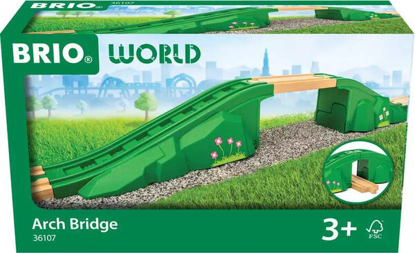 Brio Train Brio Train en bois Pont en arc 36107 7312350361070