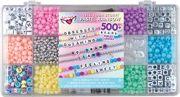 Fashion Angels Fashion Angels Ensemble perles alphabet arc-en-ciel pastel 787909125163