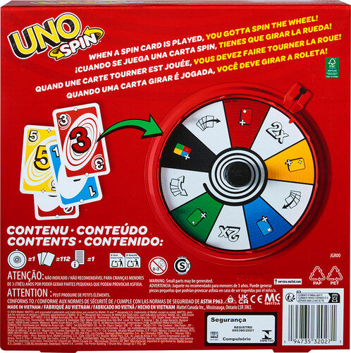 Mattel jeu uno spin 194735320271