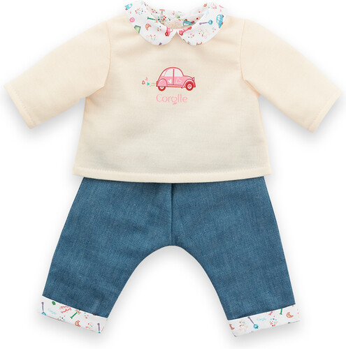 Corolle Corolle vêtement (36cm) - Week-end à Paris - t-shirt manches longue et jeans 4062013141695