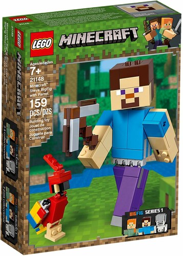 LEGO LEGO 21148 Minecraft BigFig Steve avec un perroquet 673419304320