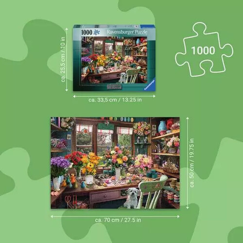Ravensburger casse-tête Casse-tête 1000 Cabanon du fleuriste 4005555017226