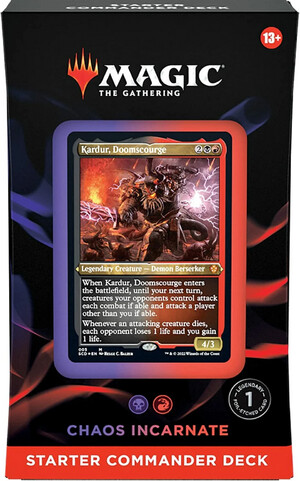 Wizards of the Coast MTG Starter Commander deck 2022 Chaos Incarnate MTG