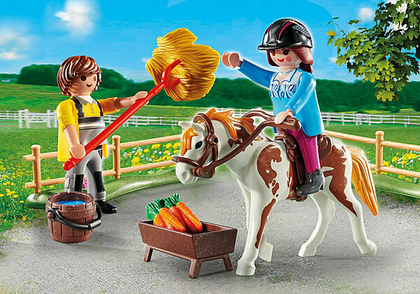 Playmobil Playmobil 70505 Starter Pack Cavaliere et palefrenier (janvier 2021) 4008789705051