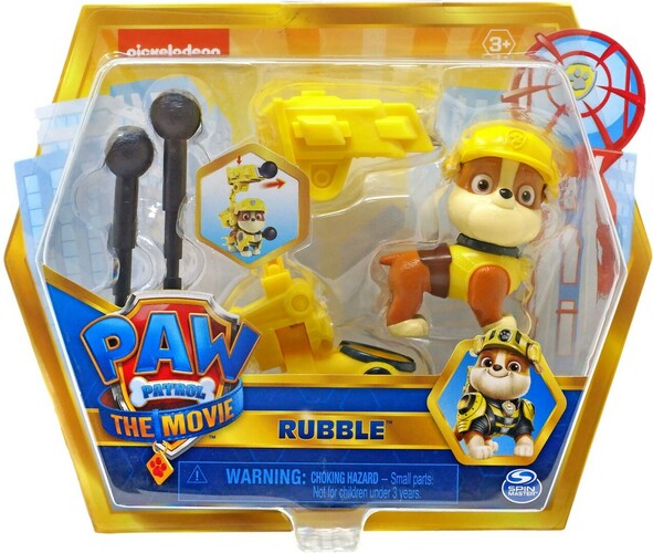 Pat' Patrouille (PAW Patrol) Pat Patrouille LE FILM Hero Pup Ruben (Rubble) 778988331644