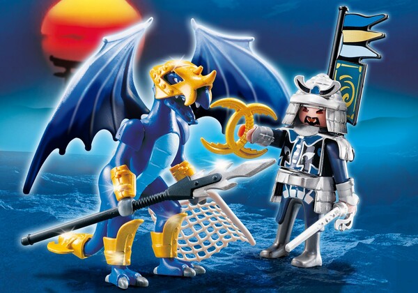 Playmobil Playmobil 5464 Dragon des glaces avec combattant en sac (fév 2014) 4008789054647