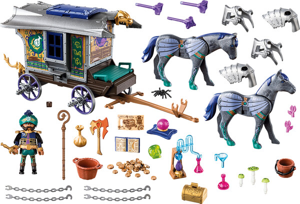 Playmobil Playmobil 70903 Violet Vale - Marchand et chariot 4008789709035