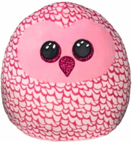 Ty Beanie squishies (14") - pinky - pink owl 008421392049