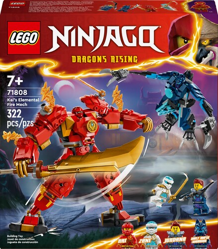 LEGO LEGO 71808 Le robot élémentaire du feu de Kai 673419389754