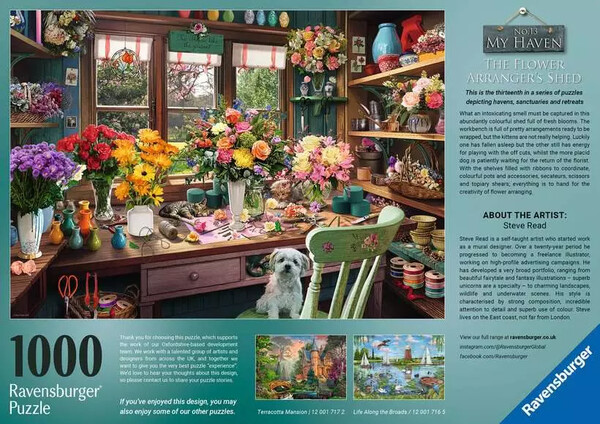 Ravensburger casse-tête Casse-tête 1000 Cabanon du fleuriste 4005555017226