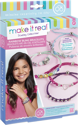 Make It Real Make It Real Créer 5 bracelets arc-en-ciel scintillants (fr/en) 695929012069