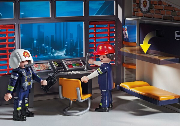 Playmobil Playmobil 9462 Caserne de pompiers avec hélicoptère 4008789094629