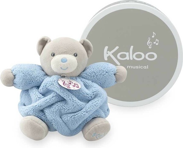 Kaloo Kaloo Plume musical ourson bleu 18 cm, peluche (A la volette) 4895029623134