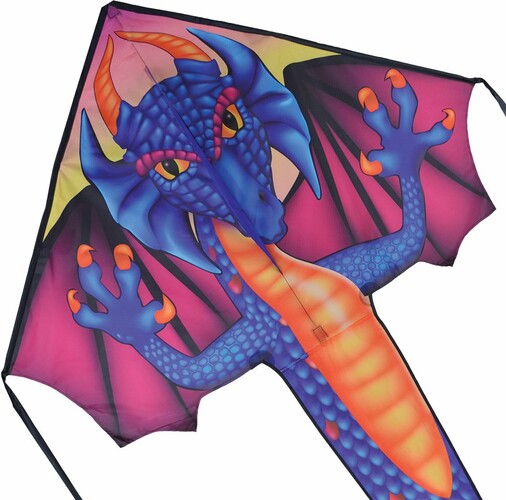 Premier Kites Cerf-volant monocorde large facile à voler dragon saphir 46'' x 90'' 630104440985