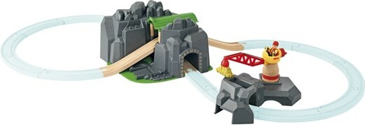 Brio Train Brio Train en bois Plateforme grue et tunnels multifonctions 33889 7312350338898
