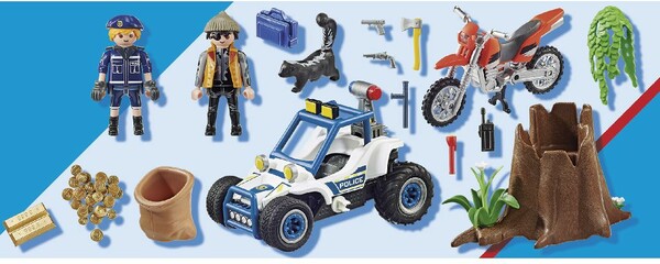 Playmobil Playmobil 70570 Policier avec voiturette et voleur à moto (juillet 2021) 4008789705709