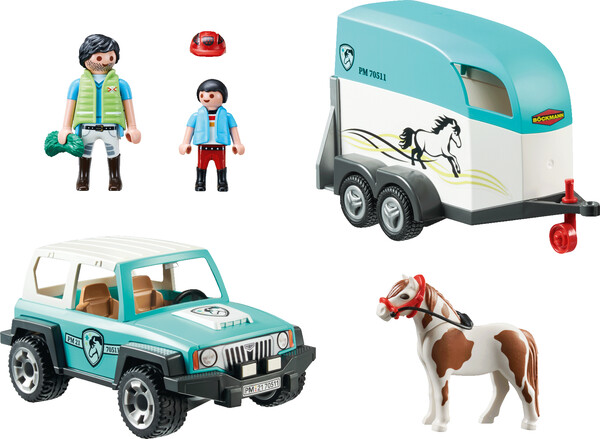 Playmobil Playmobil 70511 Voiture et van pour poney 4008789705112