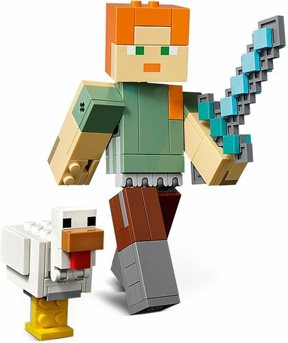 LEGO LEGO 21149 Minecraft BigFig Alex avec une poule 673419304337